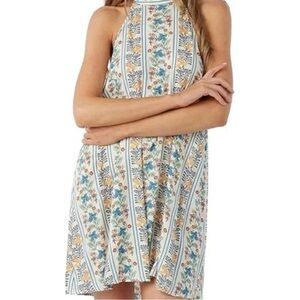 O'Neill Backless Floral Striped Dress